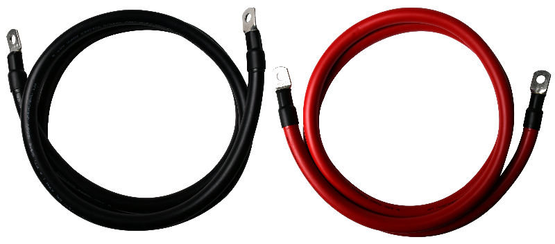 00AWG Power Cable – Busbar to Inverter (2 m)