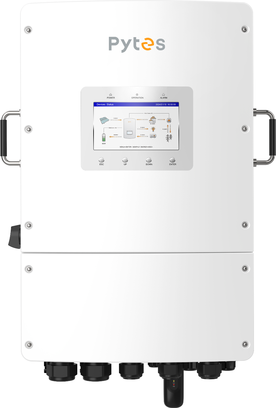 PYTES JS Series – 10 | 12 | 15 kW Hybrid Inverter