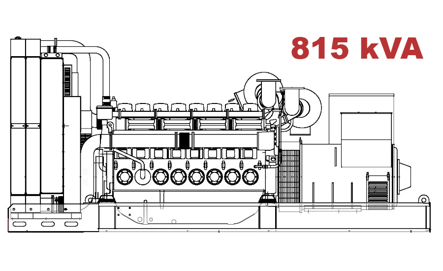 Diesel generator VISA Powerfull U, BAUDOUIN, BD 800 U - 815 kVA, 652 kW