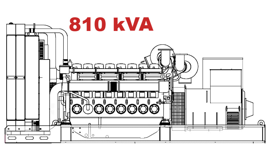 Diesel generator VISA Powerfull U, BAUDOUIN, BD 800 U - 810 kVA, 648 kW