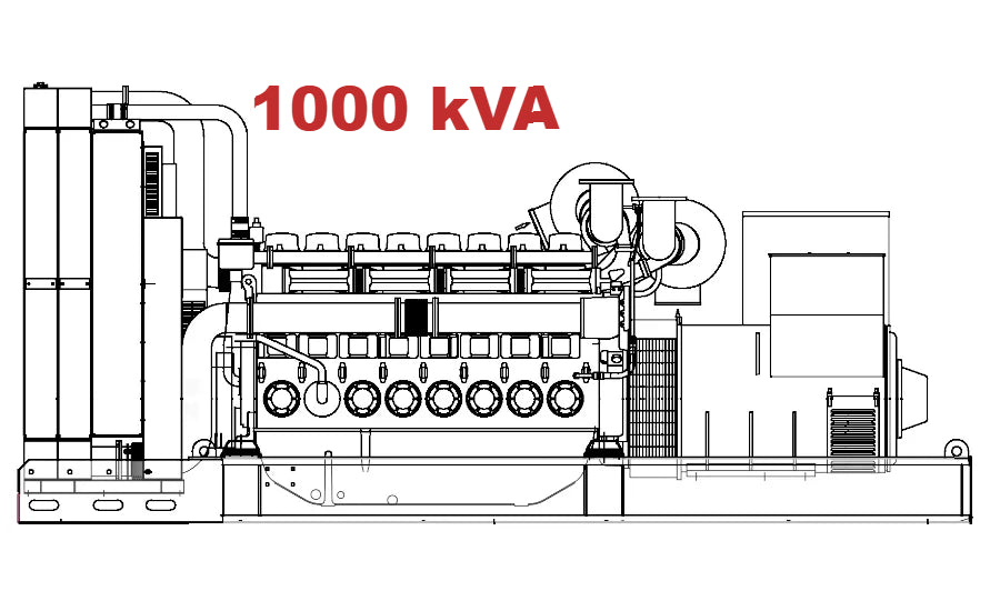 Diesel generator VISA Powerfull U, BAUDOUIN, BD 1000 U - 1000 kVA, 800 kW
