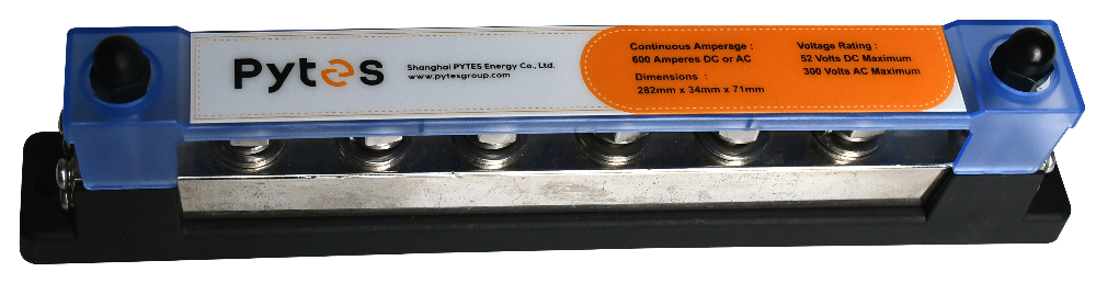 600A Busbar with 6 × M10 Terminals (with Cover)