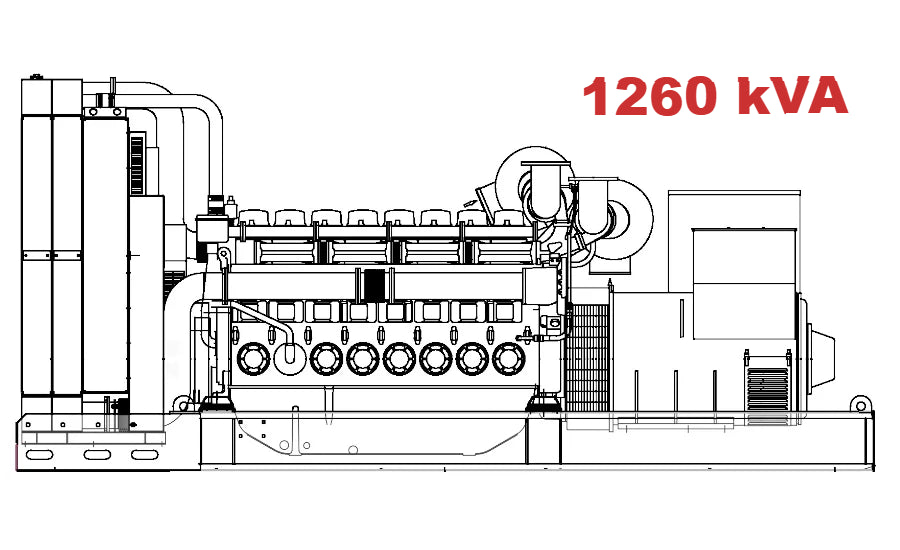 Дизелов генератор VISA Powerfull U, CUMMINS, C 1250 U - 1260 kVA, 1008 kW