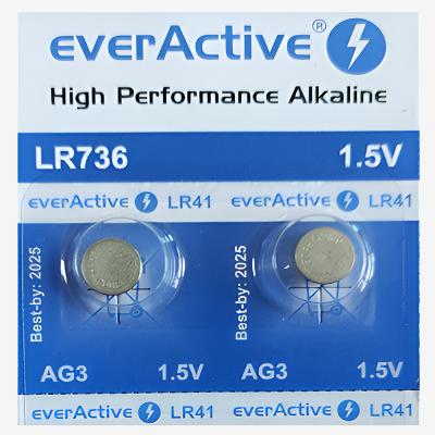 Батерия 1.5V everActive LR41/AG3, алкална