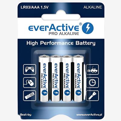 Батерия 1.5V ЕverActive Pro Alkaline LR03 AAA - блистер x 4 бр.