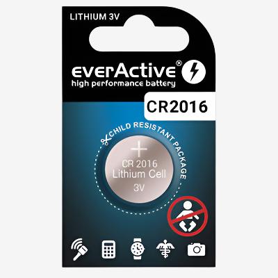 Батерия 3V everActive CR2016, литиева
