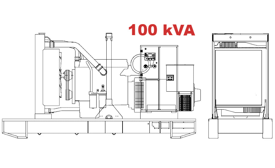 Diesel generator VISA GALAXY GO, IVECO STAGE 3, F 103 GO - 100 kVA, 80 kW