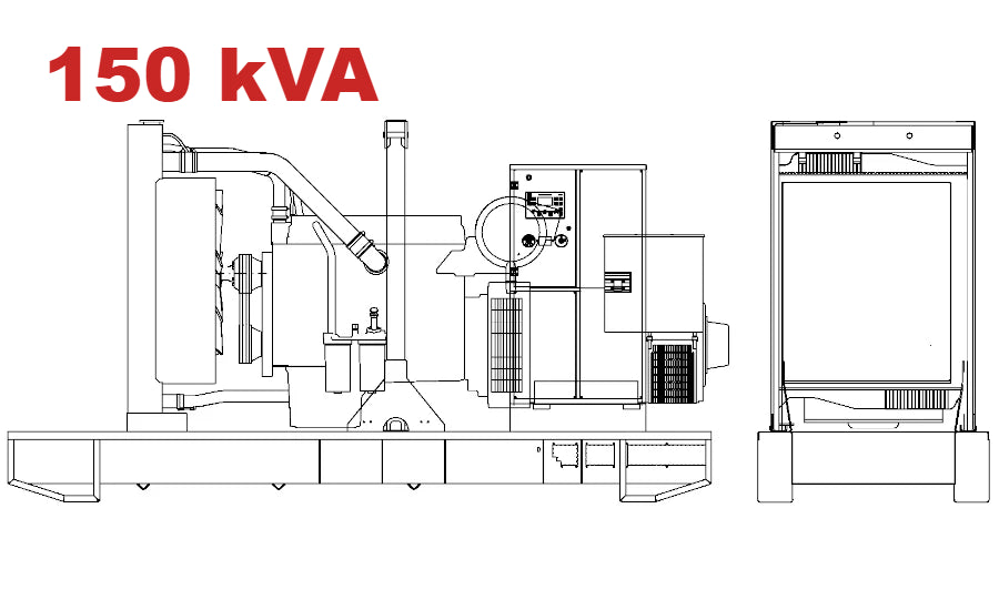 Diesel generator VISA GALAXY GO, IVECO STAGE 3, F 153 GO - 150 kVA, 120 kW