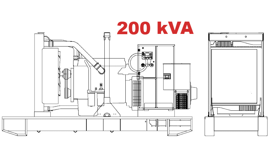 Diesel generator VISA GALAXY GO, IVECO STAGE 3, F 203 GO - 200 kVA, 160 kW