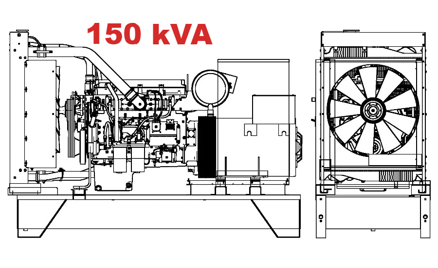 Diesel generator VISA POWERFULL B, Iveco Stage 3, F 153 B - 150 kVA, 120 kW