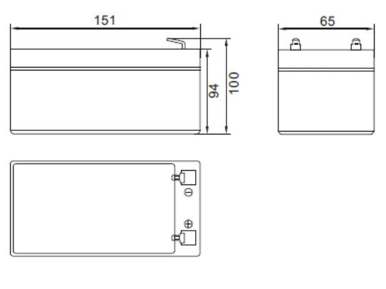 AGM battery 12V 7.2Ah, MWL 7.2-12, MWL 7.2-12L