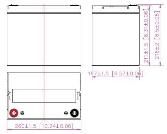 AGM battery 12V 75Ah, MWL 75-12h