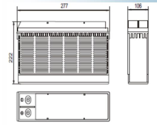 AGM battery 12V 55Ah, MWLFT 55-12