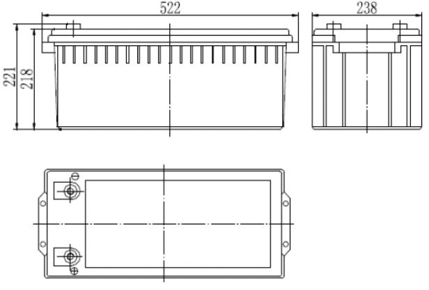 Gel battery 12V 200Ah, MWLG 200-12EV