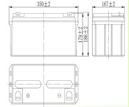 Gel battery 12V 65Ah, MWLG 65-12EV