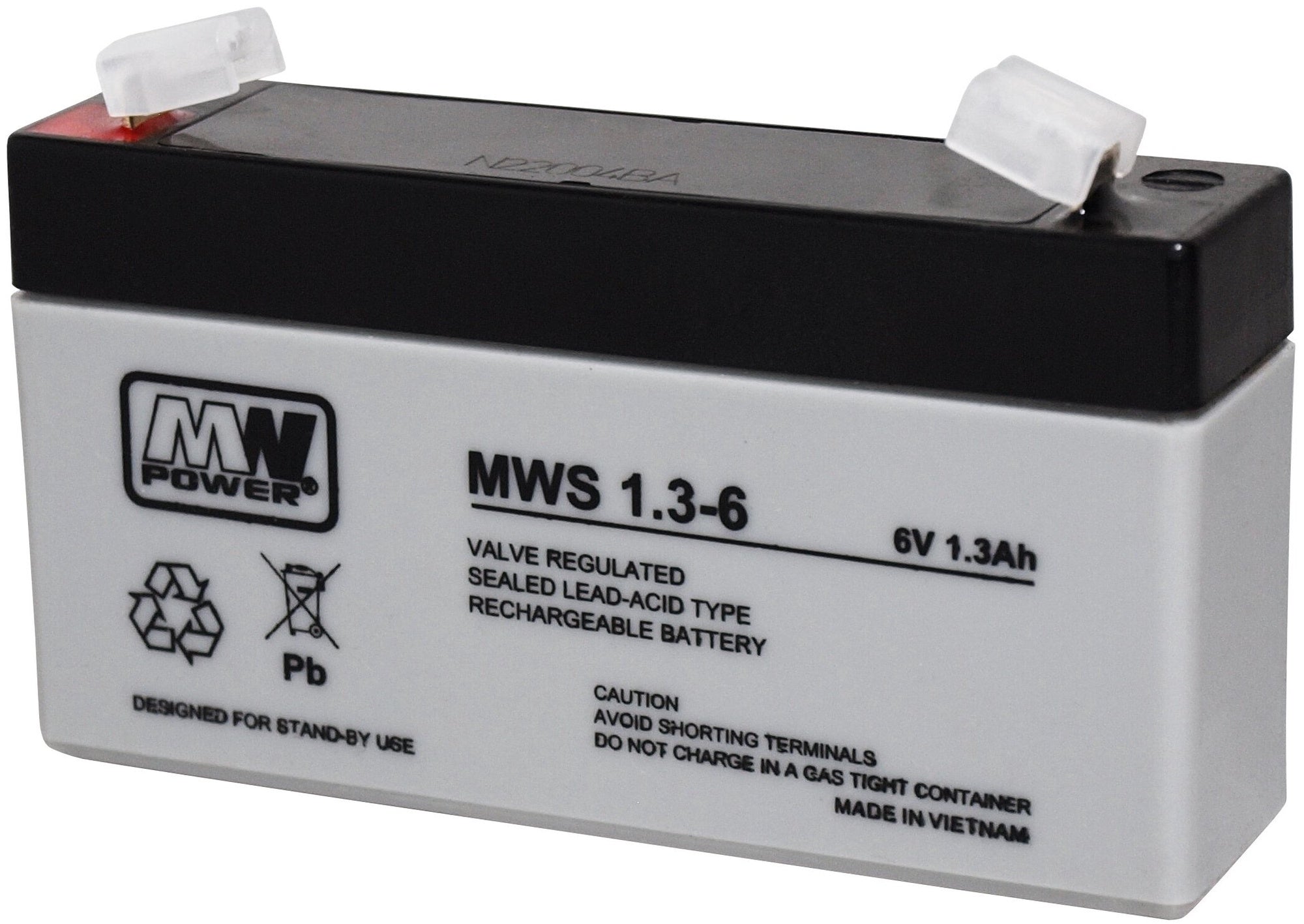 AGM battery 6V 1.3Ah, MWS 1.3-6