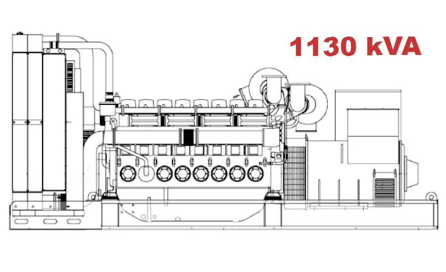 Diesel generator VISA Powerfull U, PERKINS, P 1150 U - 1130 kVA, 904 kW