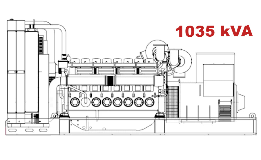 Diesel generator VISA Powerfull U, PERKINS, P 1050 U - 1035 kVA, 828 kW
