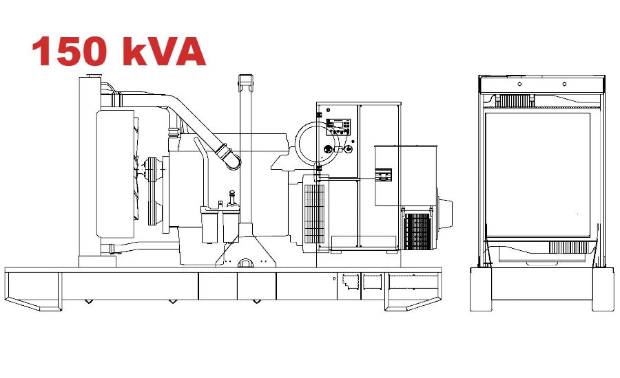 Дизелов генератор VISA GALAXY GO, PERKINS, P 151 GO - 150 kVA, 120 kW