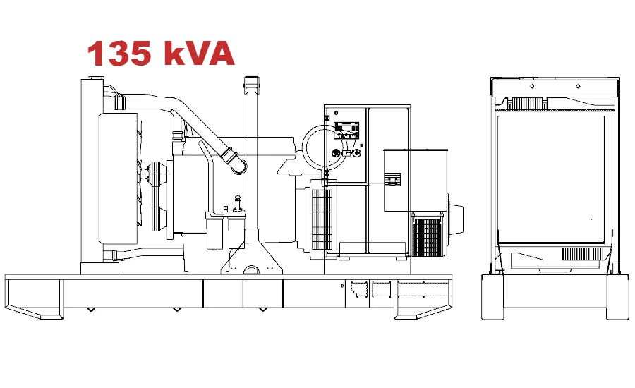 Дизелов генератор VISA GALAXY GO, PERKINS, P 135 GO - 135 kVA, 108 kW