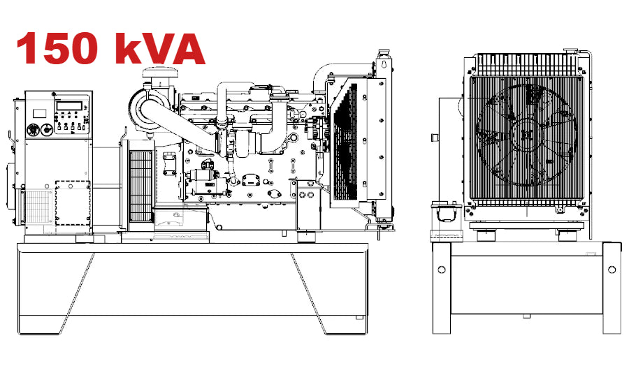 Дизелов генератор VISA Powerfull B, Perkins, P 151 B - 150 kVA, 120 kW