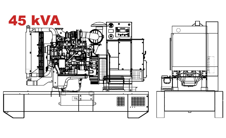 Дизелов генератор VISA GALAXY GO, PERKINS, P 45 GO - 45 kVA, 36 kW