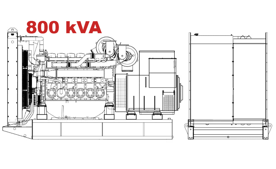 Дизелов генератор VISA Powerfull B, Perkins, P 805 B - 800 kVA, 640 kW