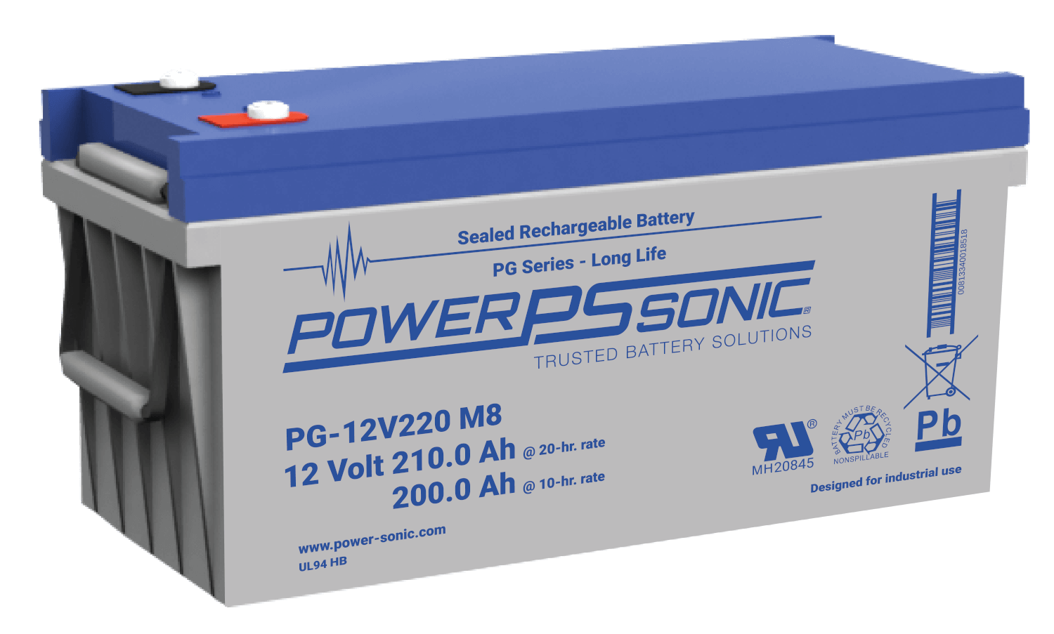 12V 220Ah, PG-12V220 M8 AGM battery