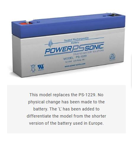 AGM battery 12V 2.9Ah, PS-1229L - Eurogroup 33