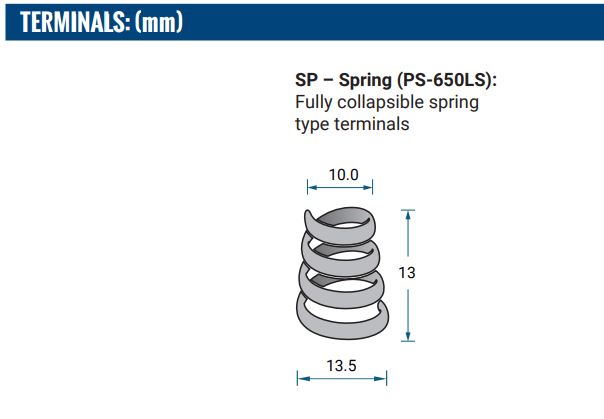 AGM battery 6V 5Ah, PS-650LS