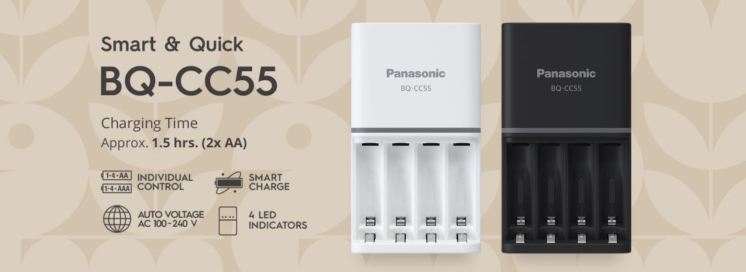 Зарядно устройство Panasonic BQ-CC55 Smart charger