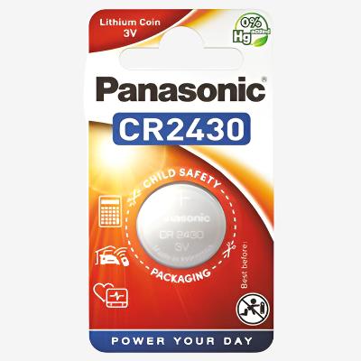 Батерия 3V Panasonic CR2430, LiMnO2 - блистер 1 бр.