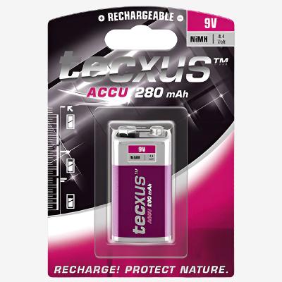 Батерия Tecxus NiMH 9V 280mAh х 1 бр.