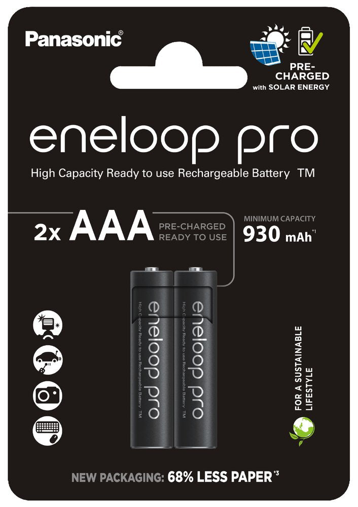 Батерия 1.2V Panasonic Eneloop Pro AAA R03 NiMh 930mAh x 2 бр.