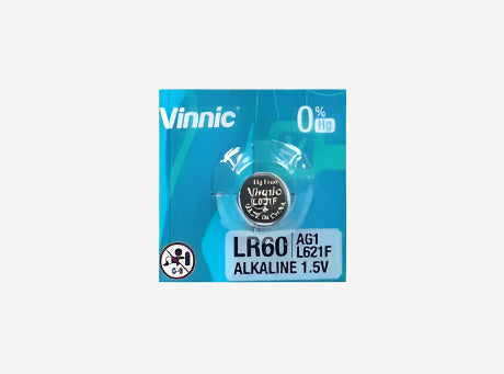 Батерия 1.5V Vinnic LR621/AG1, алкална