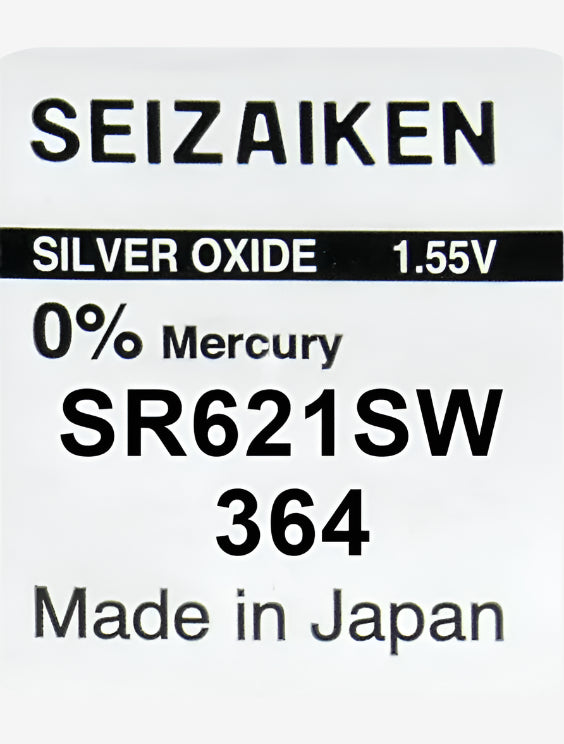 Батерия 1.5V Seiko SR621SW/AG1, сребро