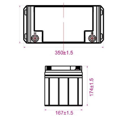 AGM battery 12V 80Ah, MWL 80-12