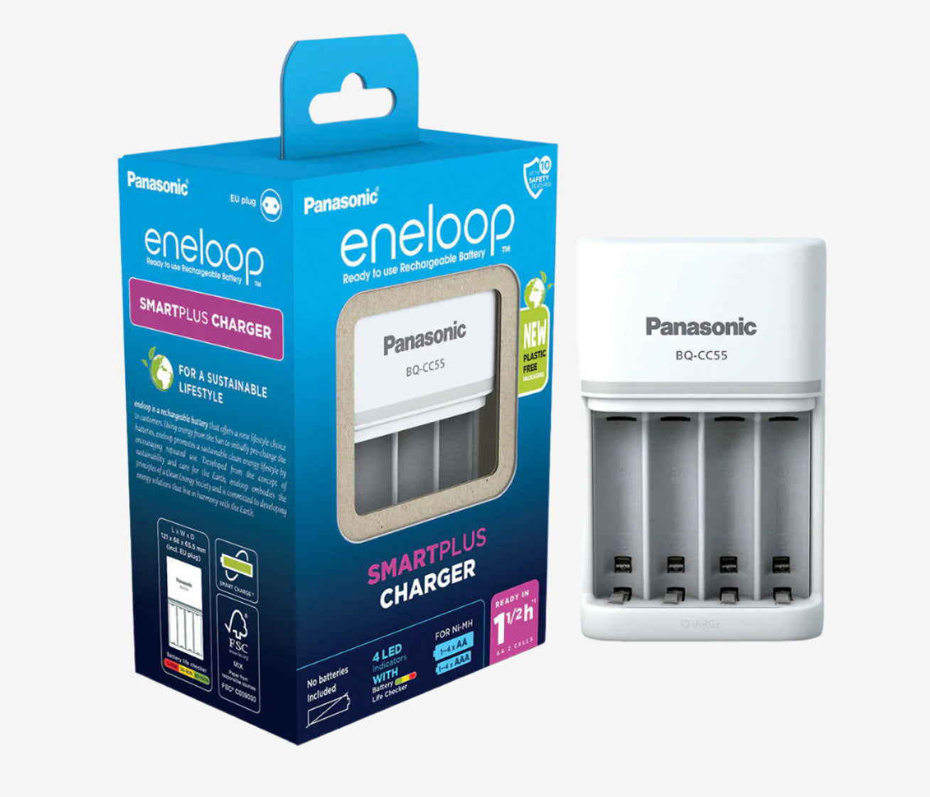 Зарядно устройство Panasonic BQ-CC55 Smart charger