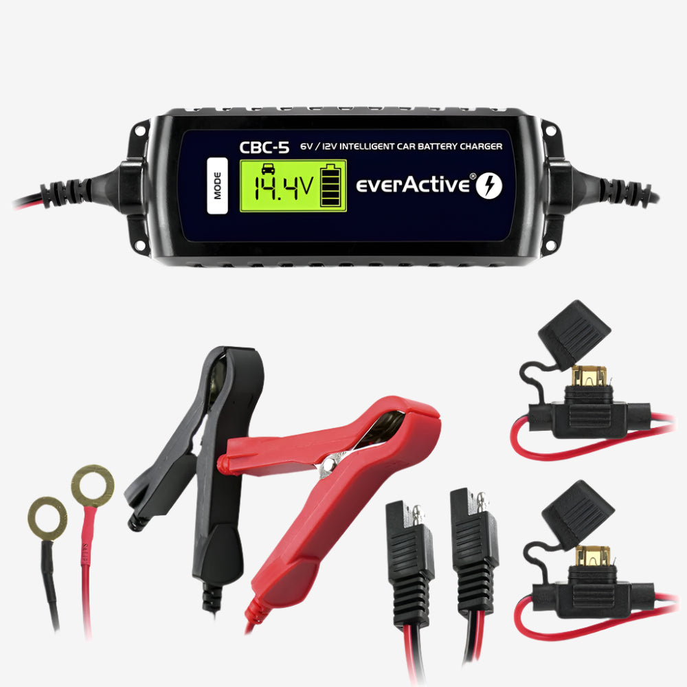 Зарядно устройство комплект EverActive CBC-5, 6V/12V