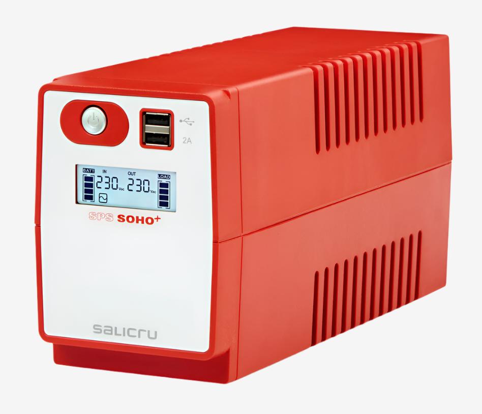 Salicru, SPS 850 SOHO+, Line-Interactive, 850VA, UPS with Dual USB Charger