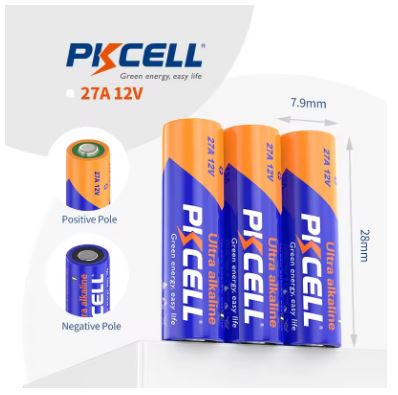 Battery 12 V Alkaline Pkcell 27A