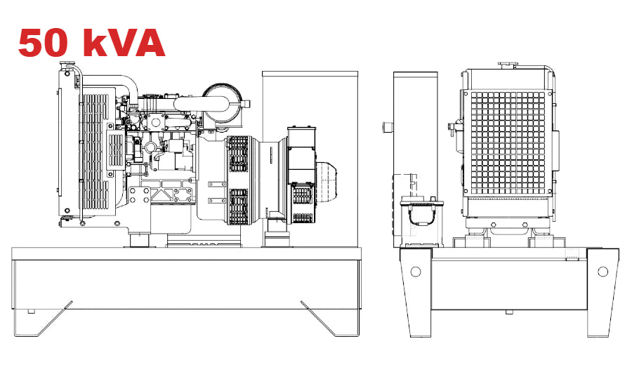 Diesel generator VISA POWERFULL B, BAUDOUIN, BD 50 B - 50 kVA, 40 kW