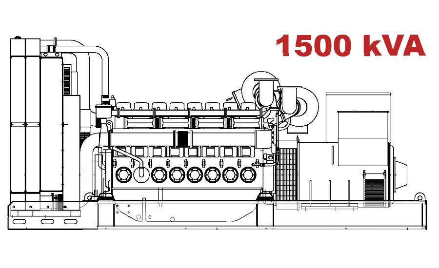 Diesel generator VISA Powerfull U, BAUDOUIN, BD 1500 U - 1500 kVA, 1200 kW