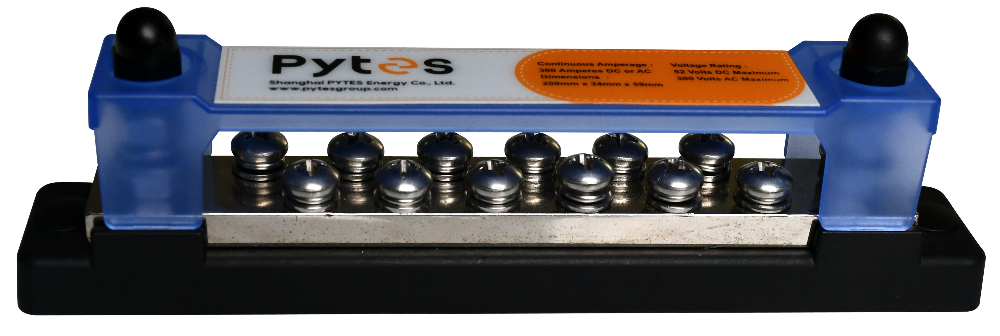 300A Busbar with 12 × M6 Terminals (with Cover)