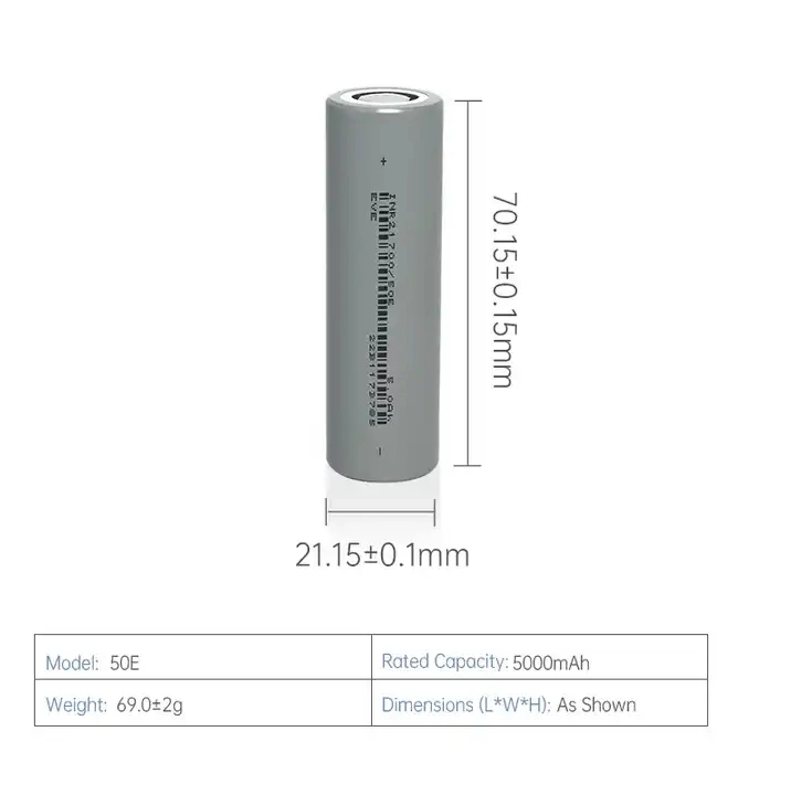 Батерия EVE 21700, 50E, 3.6V, 5000mAh, Li-Ion