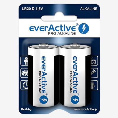 Батерия 1.5V ЕverActive Pro LR20 / D - блистер х 2 бр.