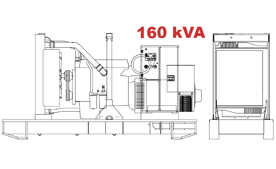 Diesel generator VISA GALAXY GO, IVECO, F 170 GO - 160 kVA, 128 kW