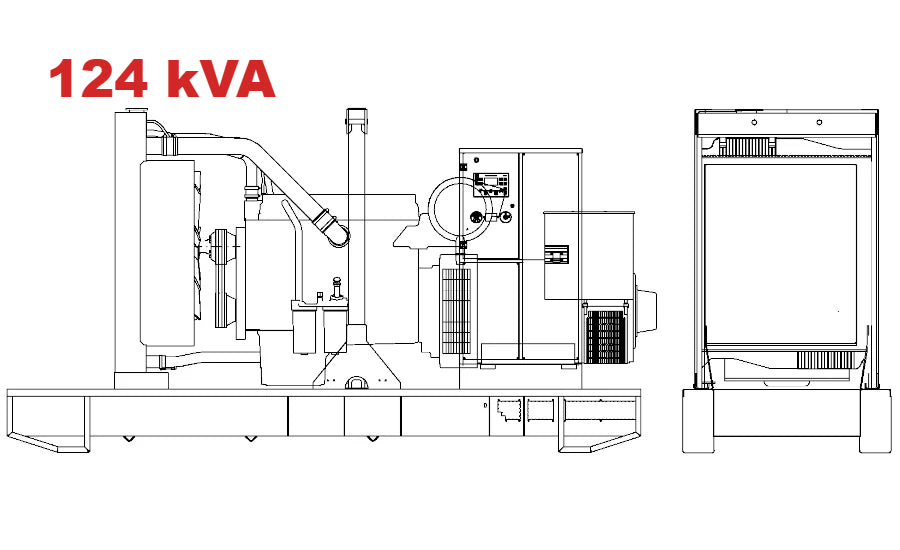 Diesel generator VISA GALAXY GO, IVECO, F 120 GO - 124 kVA, 99.2 kW