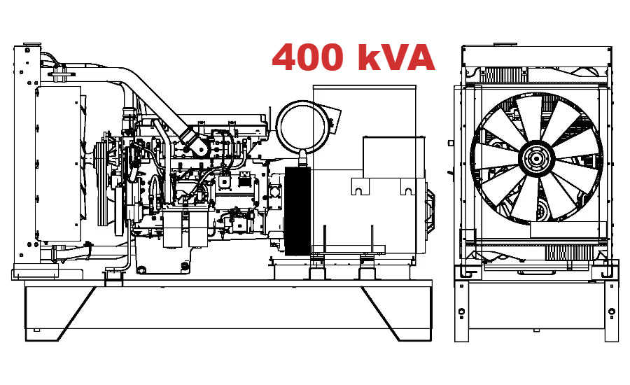 Diesel generator VISA POWERFULL B, Iveco, F 400 B - 400 kVA, 320 kW