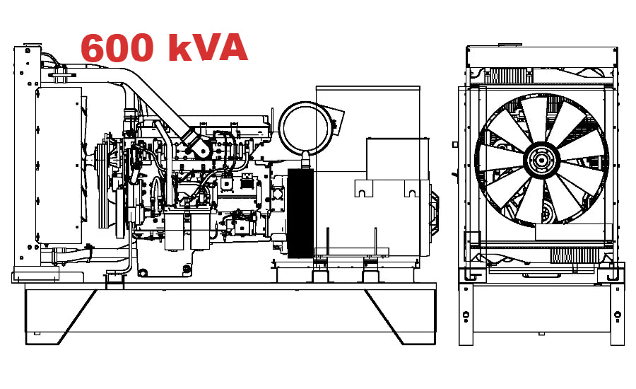 Diesel generator VISA POWERFULL B, Iveco, F 600 B - 600 kVA, 480 kW